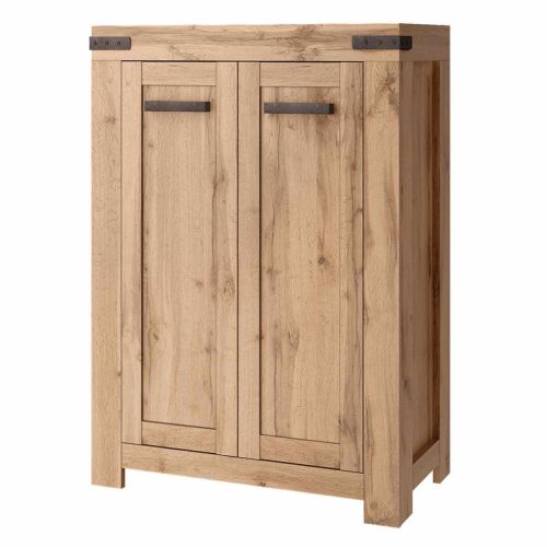 Komód 2D/80, wotan tölgy, MORATIZ , Barna , Faforgács