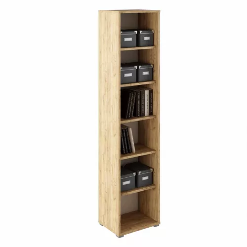 Magas  állvány, artisan tölgy/fehér, RIOMA TYP 02 , Fehér , Faforgács