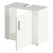 Szekrény mosogató alá, matt fehér, LESSY NEW 02 , Fehér , DTD