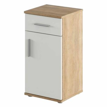   Alsó szekrény, sonoma tölgy/matt fehér, LESSY NEW 03 , Barna , DTD