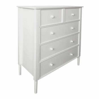 Komód, fehér, TEANA , Fehér , MDF