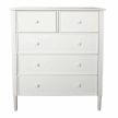 Komód, fehér, TEANA , Fehér , MDF
