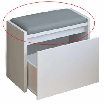   Párna/ülőke, szürke szövet, BERGI NEW , Szürke , Szövet