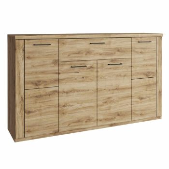 Komód 4D1S, navarra tölgy, DORSI , Barna , Faforgács