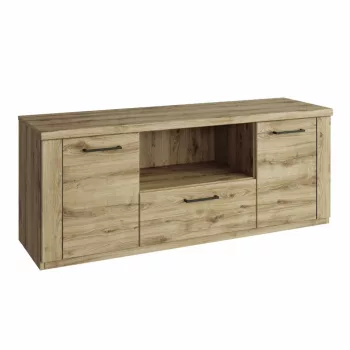   TV asztal 2D1S/135, navarra tölgy, DORSI , Barna , Faforgács