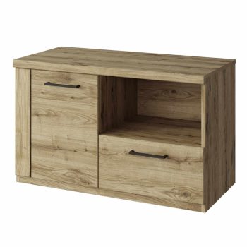   Cipősszekrény 1D1S, navarra tölgy, DORSI , Barna , Faforgács