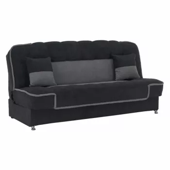   Kinyitható dívány, sötétszürke/világosszürke, PERSI , Szürke , Szövet