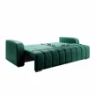 Kinyitható dívány, smaragd, PORIMA , Zöld , Szövet