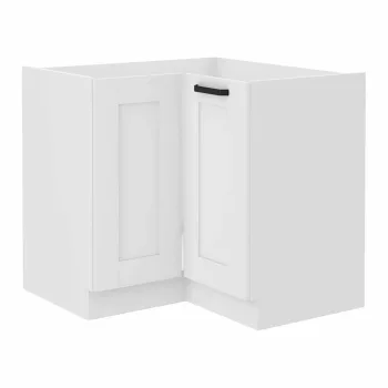   Alsó szekrény sarokba, fehér, LULA 89x89 ND 1F BB , Fehér , MDF