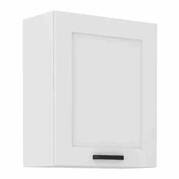 Felső szekrény, fehér, LULA 60 G-72 1F , Fehér , MDF