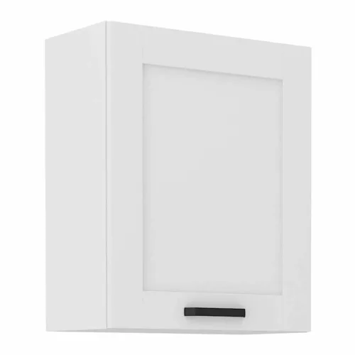 Felső szekrény, fehér, LULA 60 G-72 1F , Fehér , MDF