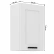 Felső szekrény, fehér, LULA 45 G-72 1F , Fehér , MDF