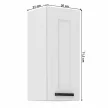 Felső szekrény, fehér, LULA 30 G-72 1F , Fehér , MDF