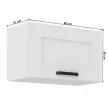 Felső szekrény, fehér, Lula 60 GU-36 1F , Fehér , MDF