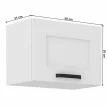 Felső szekrény, fehér, LULA 50 GU-36 1F , Fehér , MDF