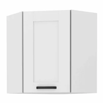   Felső szekrény sarokba, fehér, LULA 58x58 GN-72 1F , Fehér , MDF