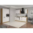 Felső szekrény, fehér/artisan tölgy, LULA 80 G-90 2 F , Fehér , MDF