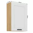 Felső szekrény, fehér/artisan tölgy, LULA 60 G-90 1F , Fehér , MDF