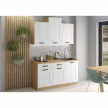 Felső szekrény, fehér/artisan tölgy, LULA 60 G-90 1F , Fehér , MDF