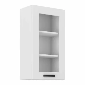 Felső szekrény, fehér, LULA 40 GS-90 1F , Fehér , MDF