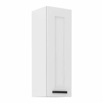 Felső szekrény, fehér, LULA 30 G-90 1F , Fehér , MDF