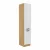 Magas szekrény, fehér/artisan tölgy, LULA 40 DK-210 2F , Fehér , MDF