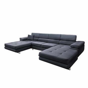   Univerzális ülőgarnitúra, szürke, AMARETA U , Szürke , Szövet