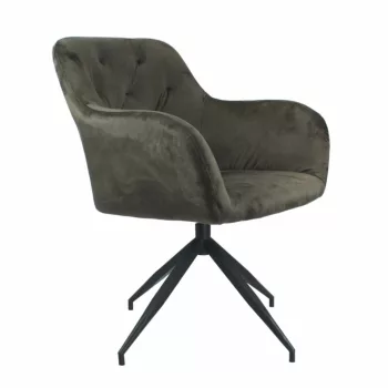   Forgószék, szürkésbarna barna/fekete, VELEZA NEW , Fekete , Szövet
