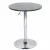 Bárasztal, magasság állítással, króm/ fekete, átmérő 60 cm, BRANY 2 NEW , Fekete