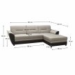 Kinyitható ülőgarnitúra, barna/szürkésbézs taupe, jobbos, SEVARD ROH , Barna , Szövet