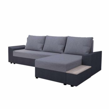   Univerzális ülőgarnitúra, sötétszürke/szürke, FERGUS ROH , Szürke , Szövet