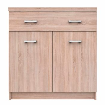   Komód 2D1S, sonoma tölgy, TOPTY TYP 19 , Barna , Faforgács