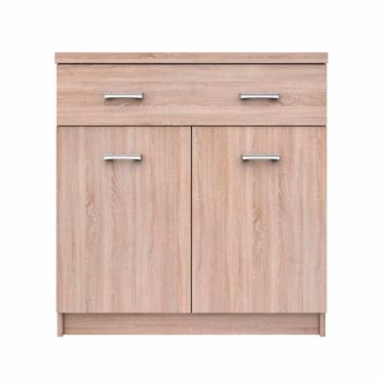   Komód 2D1S/60, sonoma tölgy, TOPTY TYP 42 , Barna , Faforgács