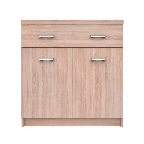 Komód 2D1S/60, sonoma tölgy, TOPTY TYP 42 , Barna , Faforgács