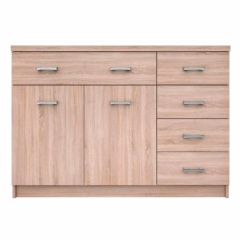   Komód 2D5S, sonoma tölgy, TOPTY TYP 22 , Barna , Faforgács