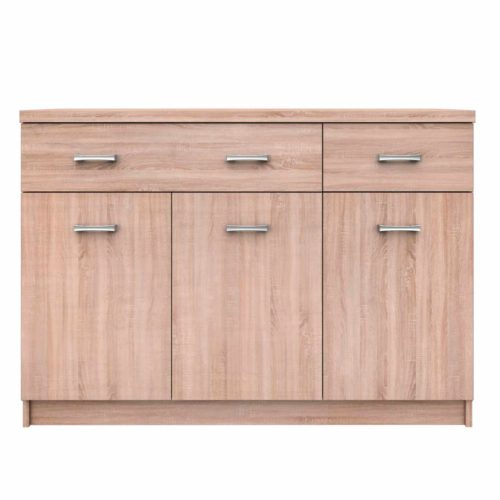 Komód 3D2S, sonoma tölgy, TOPTY TYP 23 , Barna , Faforgács