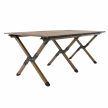 Kempingasztal, barna, ARTUR , Barna , Acél