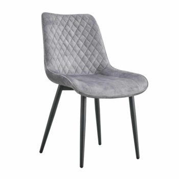   Étkezőszék, világosszürke/fekete, ZAINA TYP 1 , Čierna , Fém