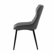 Étkezőszék, sötétszürke/fekete, SAGARA , Szürke , Fém