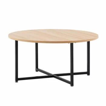 Dohányzóasztal, tölgy/fekete, SAFRON , Čierna , MDF