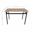 Étkezőgarnitúra 1+4, sonoma tölgy/fekete/barna, NAREN , Fekete , MDF és PVC-lamináló fólia