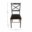 Étkezőgarnitúra 1+4, sonoma tölgy/fekete/barna, NAREN , Fekete , MDF és PVC-lamináló fólia