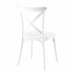 Rakásolható szék, fehér, SAVITA , Fehér , Műanyag