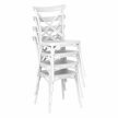 Rakásolható szék, fehér, SAVITA , Fehér , Műanyag