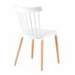 Étkezőszék, fehér/bükk, ZOSIMA , Fehér , Műanyag