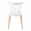 Étkezőszék, fehér/bükk, ZOSIMA , Fehér , Műanyag