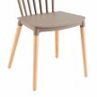 Étkezőszék, szürke/bükk, ZOSIMA , Szürke , Műanyag