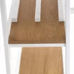 Étkezőgarnitúra 1+2, tölgy/fehér, ZAFAR , Barna , MDF