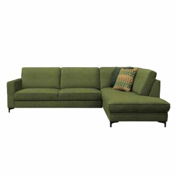   Széthúzható ülőgarnitúra, olíva zöld, jobbos, ERMON ROH