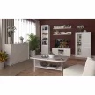TV asztal 2D/125, fehér, ERODIN , Fehér , Faforgács
